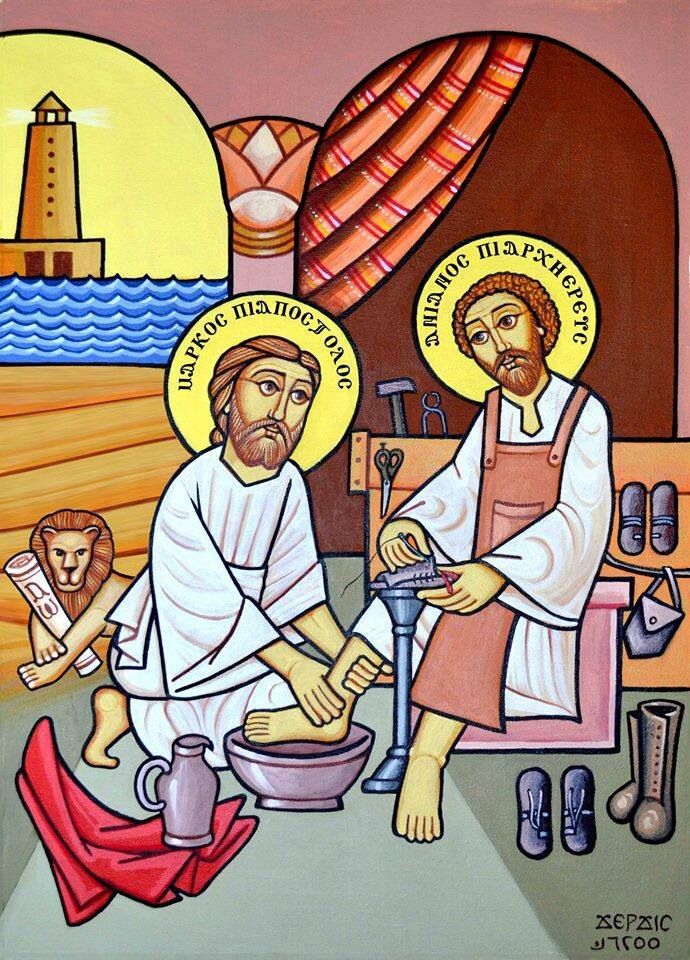 Icon of St. Anianus and St. Mark